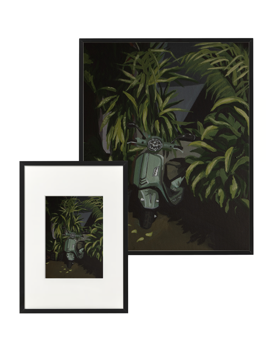 Scooter in Old San Juan